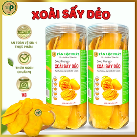 1KG XOÀI SẤY DẺO VỊ TỰ NHIÊN CHUA NGỌT TỐT CHO SỨC KHỎE HIỆU TÂN LỘC PHÁT
