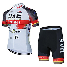 Quần áo đạp xe , Bộ quần áo xe đạp nam nữ ngắn tay UAE PKXD-1159