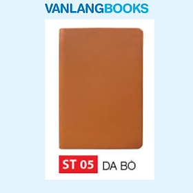 Sổ Agenda Lớn 2026 Vanlangbooks ST05 – Màu Nâu Da Bò