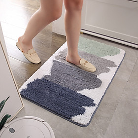 Mua Thảm lau chân nhà tắm sợi cotton siêu thấm nước chống trơn trượt - Hàng nhập khẩu - 40cm x 60 cm - mẫu 2