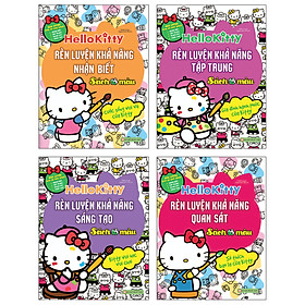 Bộ 4 Cuốn Hello Kitty- Sách Tô Màu: Rèn Luyện Khả Năng Cho