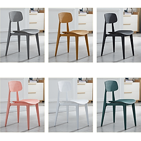 Mua Ghế nhựa PP đúc nguyên khối tựa lưng lỗ  ghế cafe xếp chồng decor tiện ích