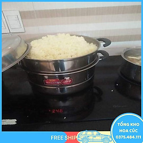 Mua Nồi Hấp 3 Tầng 1 Đáy Inox Đường Kính 28Cm - Vận Chuyển Miễn Phí Toàn Quốc