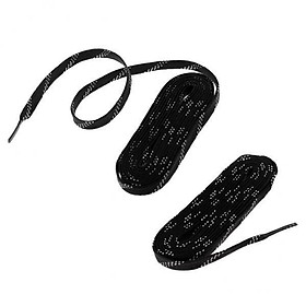 6x1 Pair Premium Sports Ice Hockey Skates Shoe Laces Shoelace 96 inch, Black
