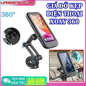 Hình ảnh GIÁ SỈ Giá đỡ kẹp điện thoại khung tròn cho xe đạp 360 có thể gập lại HL69