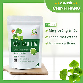 [CHÍNH HÃNG] Bột Rau Má Sấy Lạnh Nguyên Chất  - Mát gan, detox, giảm mụn, giảm cân, giải nhiệt cơ thể - Gói 50gr