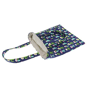 Women Girls Canvas Eco Reusable Shopping Bag Tote Shoulder Zipper Handbag