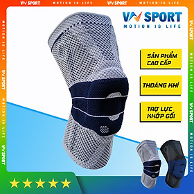 BĂNG BẢO VỆ KHỚP ĐẦU GỐI 360º VNSPORT - VN019 (Pro) - KNEE SUPPORT 360º VN019 PROFESSIONAL. Độc Quyền Tại VNSport - Hàng Cao Cấp Chính Hãng (1 Chiếc ) - 1 chiếc - Xám TiTan - M