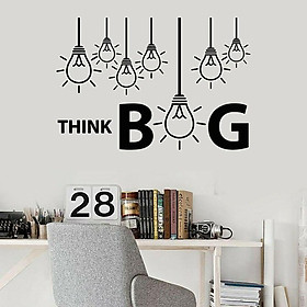 Mua Decal Dán Tường  THINK BIG  Trang Trí Văn Phòng  Góc Làm Việc ... Sáng Tạo - Decal Cao Cấp AmyShop