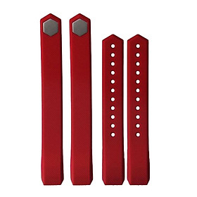 2x Silicone Adjustable Replacement Wrist Watch Band For Fitbit Alta Red