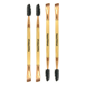 Gobestart 1PC Beauty Makeup Wood Handle Eyebrow Brush Eyebrow Comb Double Ended Brushes