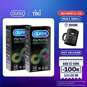 Combo 2 Bao cao su Durex Performa 12 bao