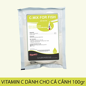 C.mix for fish - Vitamin C hòa tan dành cho cá cảnh, cá rồng, cá vàng, cá bảy màu guppy, la hán 100gr - Giúp tăng sức đề kháng, chống sốc