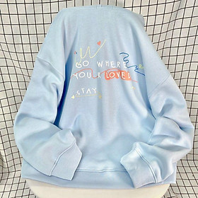 Hình ảnh Áo khoác nỉ nữ_ Áo hoodie khoá Zip Love,XOXO in phối màu form rộng chất vải Nỉ bông phong cách Ulzzang