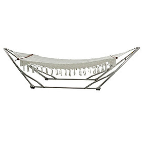 Võng xếp inox crom Đại Vip Tín Thành phát – Thiết kế sang trọng, khung chắc chắn, lưới võng đan thủ công tinh tế