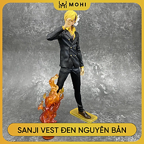 [Có BOX - CÓ BẢN LED] - Mô hình Figure Vinsmoke Sanji hắc cước đứng hút thuốc, mô hình figure One Piece bản đế đẹp có BOX