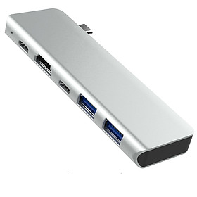 Thiết bị mở rộng USB type-C sang HDMI 4K 60Hz/ Hub USB 3.0 hỗ trợ sạc PD 50209 - 5in1-4 4k 60hz