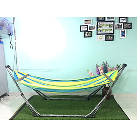 Bộ võng xếp BAN MAI: khung sơn tĩnh điện VIP và lưới võng dày 9.3 cán thép 60cm