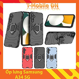 Ốp lưng Samsung A34 5G, Ốp Chống sốc Iron Man có giá đỡ nhẫn iring hít Ôtô Bảo vệ viền và Camera cho Samsung A34 5G - Samsung A34 5G