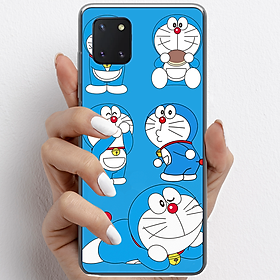 Ốp lưng cho Samsung Galaxy Note 10 Lite nhựa TPU mẫu Doraemon ham ăn