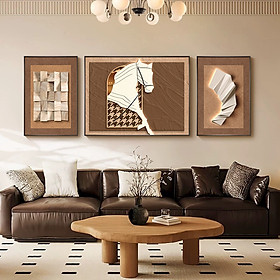 (HCM) Tranh treo tường tráng gương trừu tượng trang trí phòng khách, nhà hàng, khách sạn kèm đinh treo