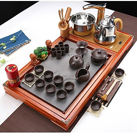 Mua Bàn Trà Điện Thông Minh Bách Tùng SƯƠNG MAI Chất Liệu Gỗ Chống Thấm Nước Thiết kế Tinh Tế Sang Trọng