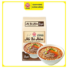Lốc 8 Gói Mì Bò Hầm Ottogi 120g