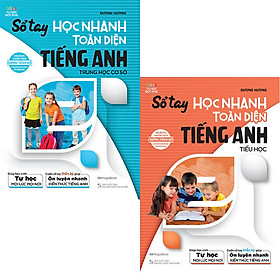 Combo 2 Quyển Sổ Tay Học Nhanh Toàn Diện Tiếng Anh Tiểu Học Và THCS