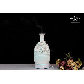Mua MÁY KHUẾCH TÁN TINH DẦU SIÊU ÂM PHUN KHÓI ION GỐM HOA NỔI SỐ 05