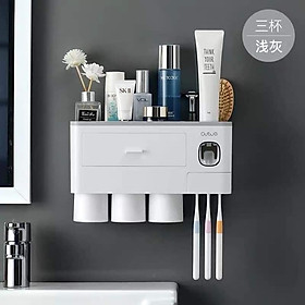 Kệ nhả kem đánh răng 3 cốc Ecoco