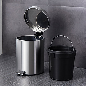 Mua Thùng rác inox đạp chân 12L có nắp đóng chậm cao cấp