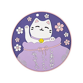 Cartoon Cat Coaster Cup and Mug Mat Cup Cushion Anti Slip Table Mat Kitchen Counter Placemat for Dining Table Home Countertop
