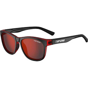 Kính mát thể thao Unisex Tifosi Swank - Gọng Crimson / Onyx, Tròng Smoke Red