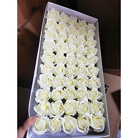 Hoa sáp 3 lớp cao cấp loại 1  hộp 50 bông