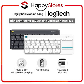 Mua Bàn phím không dây yên tĩnh Logitech K400 Plus - HÀNG CHÍNH HÃNG