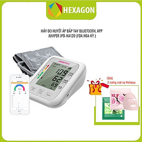 Máy đo huyết áp bắp tay Jumper JPD-HA120 chứng nhận FDA Hoa Kỳ (Bluetooth + APP điện thoại)