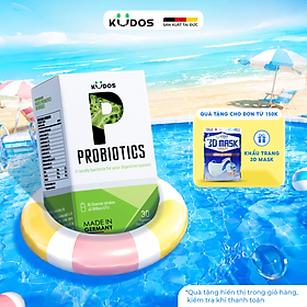 TPBVSK Viên uống men vi sinh KUDOS PROBIOTICS bổ sung lợi khuẩn đường ruột, tốt cho hệ tiêu hóa (30 viên/hộp)