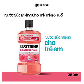 Nước Súc Miệng Listerine Kids dành riêng cho trẻ trên 6 tuổi 250ml - 