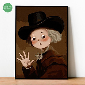 Mua Tranh tô màu theo số Chibi Hamlet đã căng khung 40x50cm