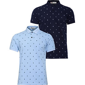 Combo 2 Áo thun nam Polo phong cách mới PiGo AHT04 (Biển, xanh đen)