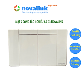 Mua Mặt 1-2-3-4 công tắc điện tràn viền Novalink chính hãng  mặt nhựa chống cháy  lõi đồng dày 0.7mm. Bảo hành 24 tháng
