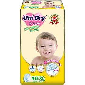 Sỉ- Tã quần Unidry XL48 Siêu Mỏng Ultra Thin - Mẫu mới nhất - Date luôn mới