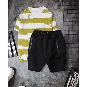 BỘ ĐỒ NAM CAO CẤP ÁO COTTON QUẦN THUN CỰC ĐẸP