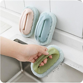 Mua Bàn Chải Cọ Rửa Bọt Biển Đa Năng Có Tay Cầm Tiện Dụng