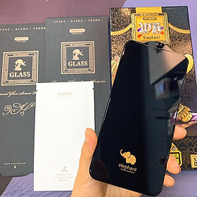 Kính cường lực dành cho iphone bóng 6D con voi hạn chế vân tay iphone 7 8 Plus X Xsmax 11 Promax 12 Promax - Hàng Chính Hãng