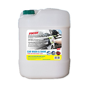 Dung dịch rửa xe bọt tuyết dưỡng bóng vỏ sơn FOCAR Car Wash & Shine đậm đặc 1120 - Can 20L