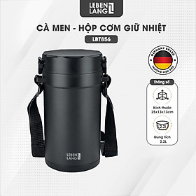 Bộ Hộp Cơm Giữ Nhiệt Lock&Lock LHC8015 (910ml) - Xám Bạc