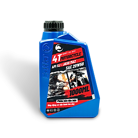 Nhớt xe số CATTA 4T MOTORCYCLE 1L - SAE 20W50, API SJ, JASO MA2 - Hàng chính hãng