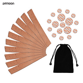 ammoon Clarinet Neck Joint Cork and Pad Set 10 Piece of Clarinet Neck Joint Cork 17 Piece Clarinet Pads for Bb Clarinet
