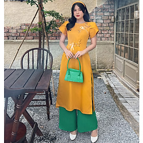 [HCM] Áo dài cách tân kết hoa thêu 3D sang trọng AD030 - Khánh Linh Style 